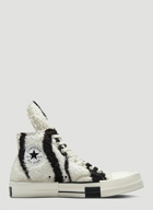 Rick Owens DRKSHDW X Converse - TURBODRK Hi Top Sneakers in White