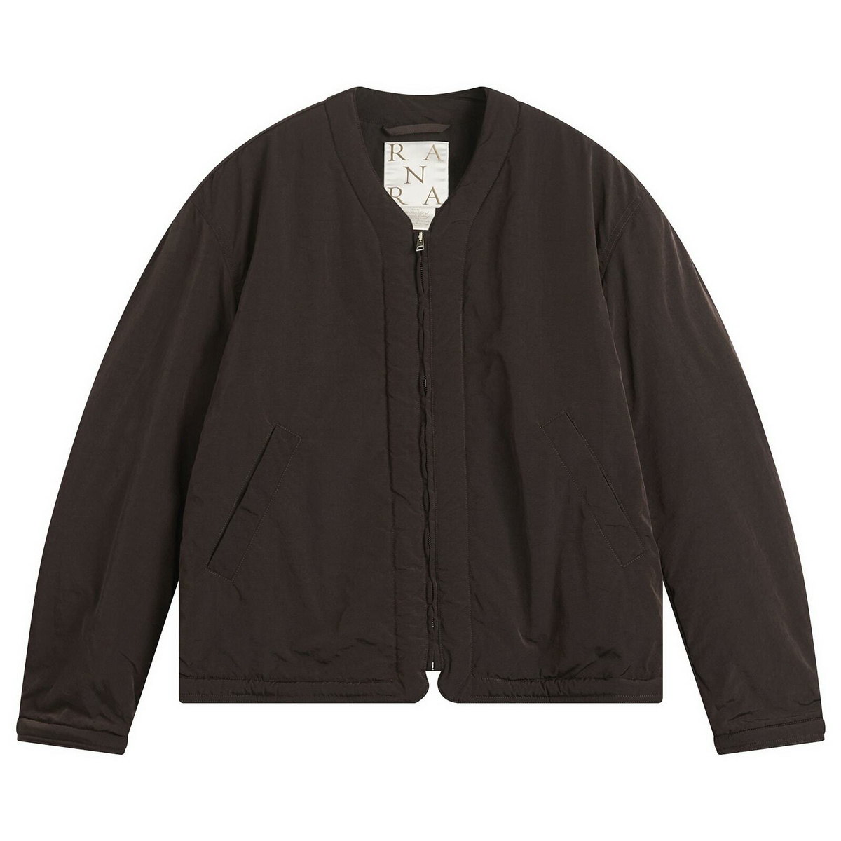 Ranra Men's Ascender Canvas Nylon Jacket And Fleece Lining in Black Coffee