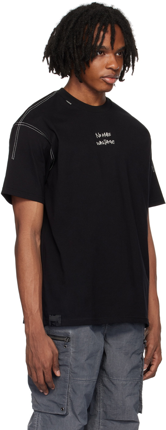 Izzue Black 3D Print T-Shirt