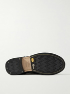 Visvim - Brigadier-Folk Leather-Trimmed Suede Boots - Black