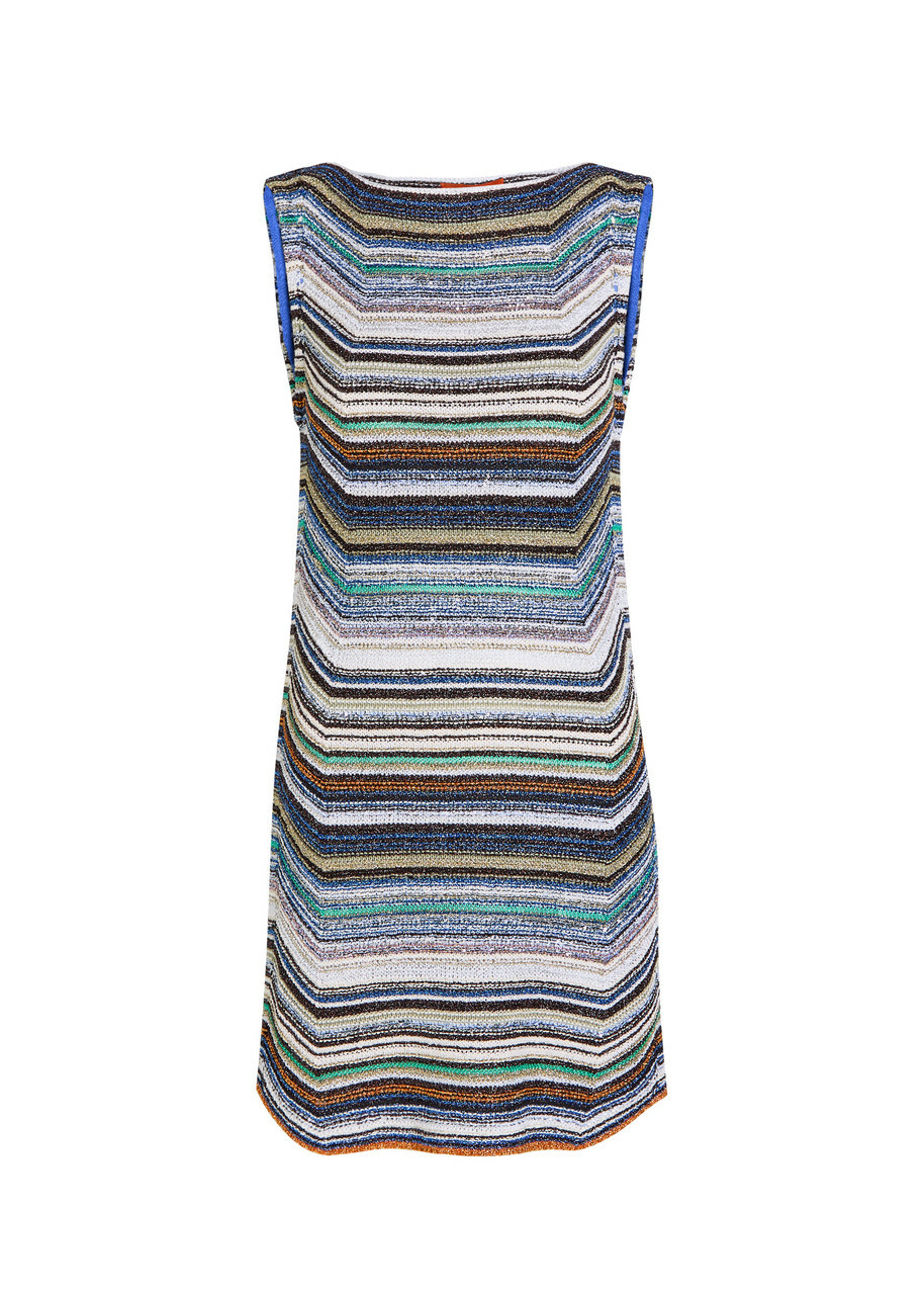 Missoni Striped Metallic-knit Mini Dress Multicoloured
