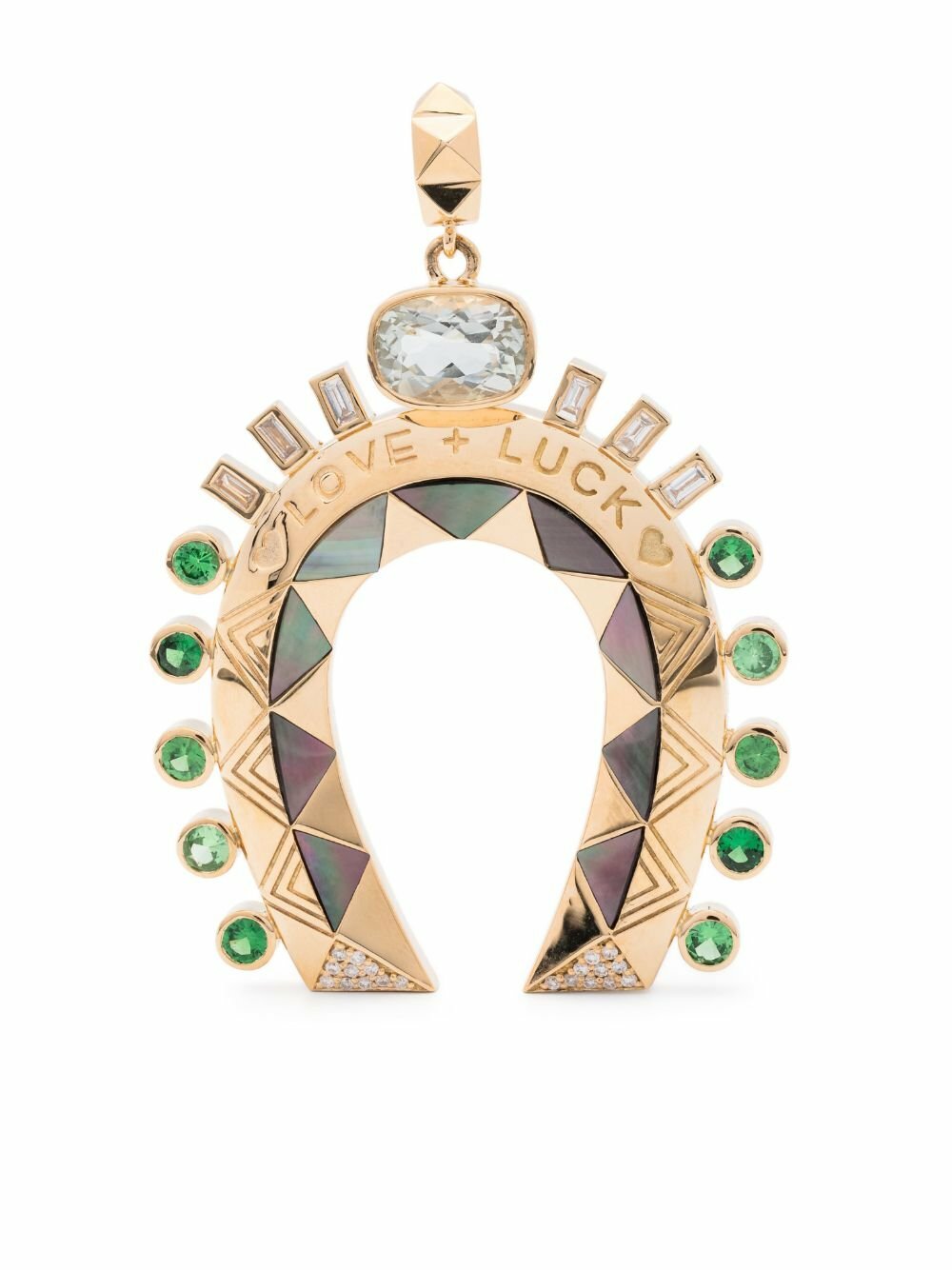 Harwell Godfrey 18K Yellow Gold Horseshoe Pendant