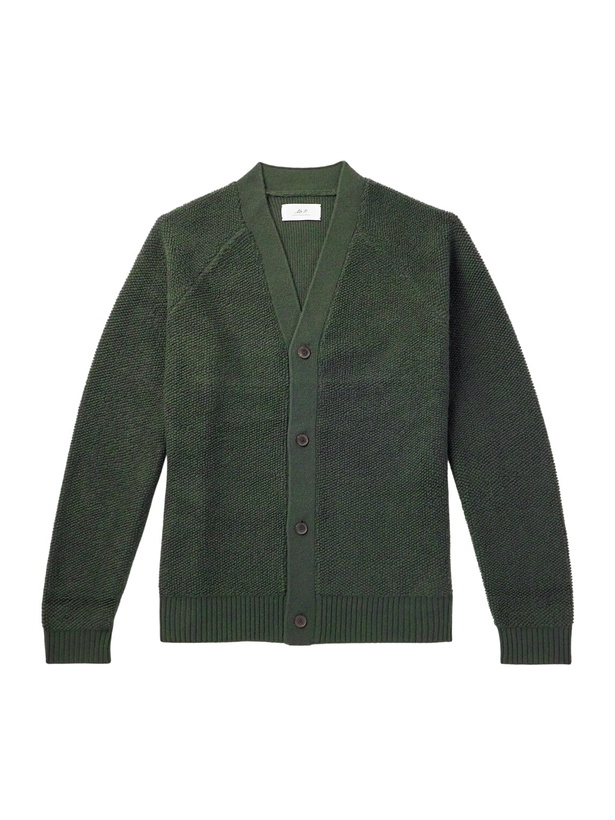 Photo: Mr P. - Cashmere-Terry Cardigan - Green