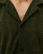 Oas Squiggle Cuba Terry Shirt Green - Mens - Shortsleeves