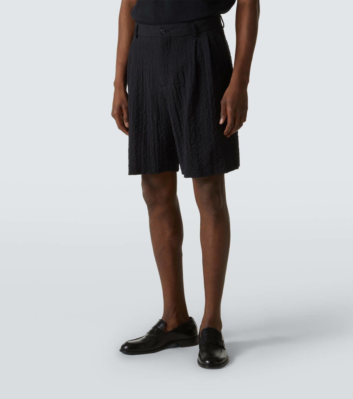 Giorgio Armani Wool seersucker shorts