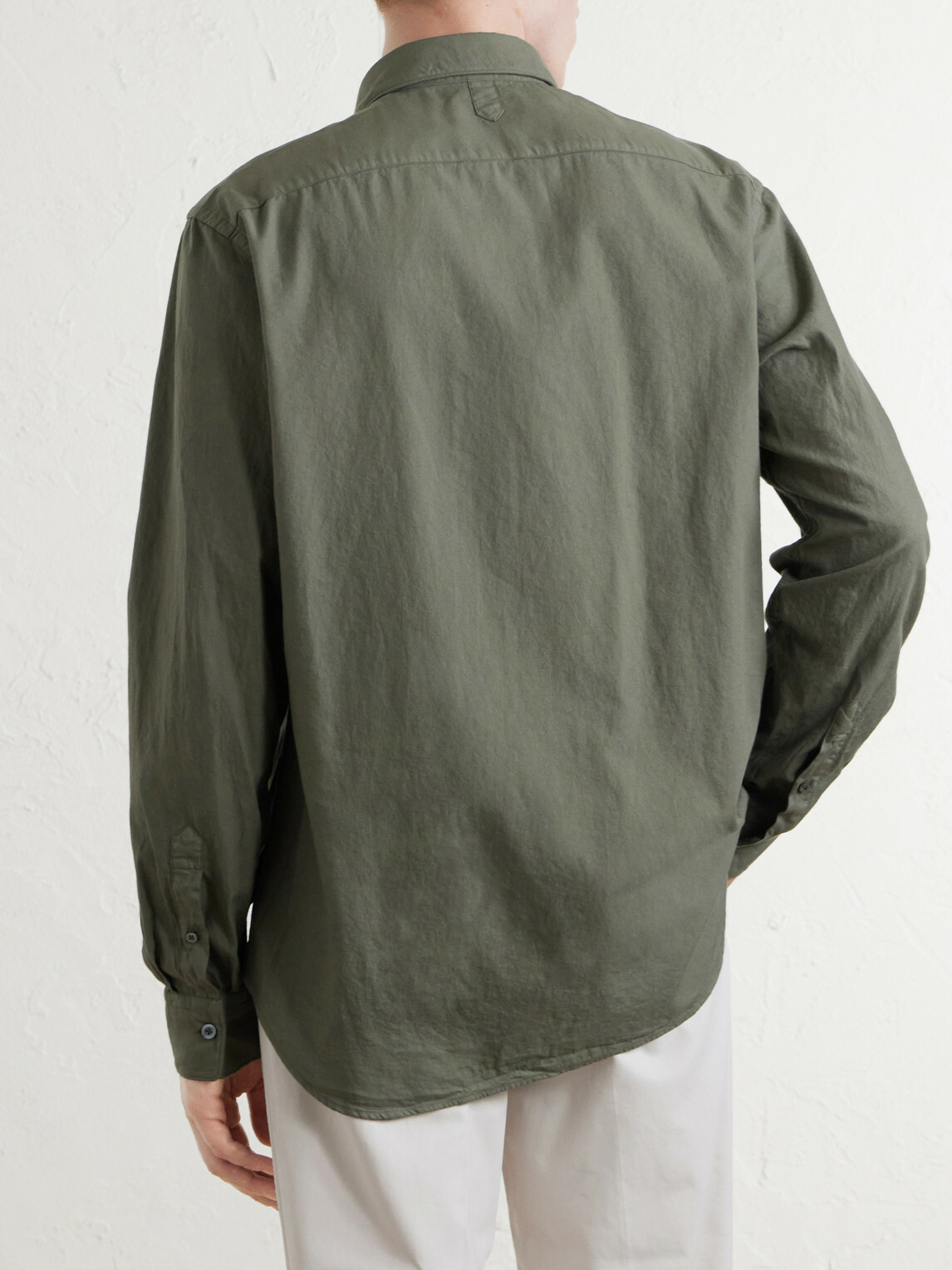 Canali - Cotton-Poplin Shirt - Green