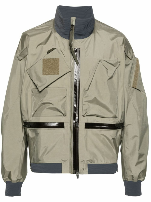Photo: ACRONYM Green Zip-Pocket Bomber Jacket