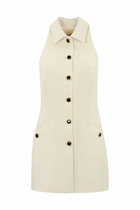 TwinSet Fluid Crepe Tunic With Buttons