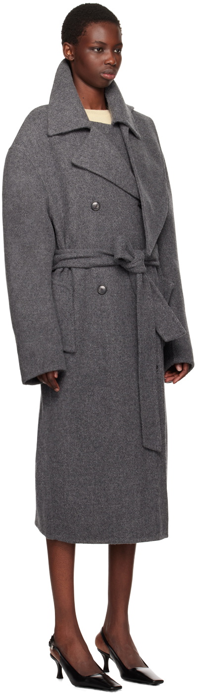 Recto Gray Handmade Kuse Coat Recto