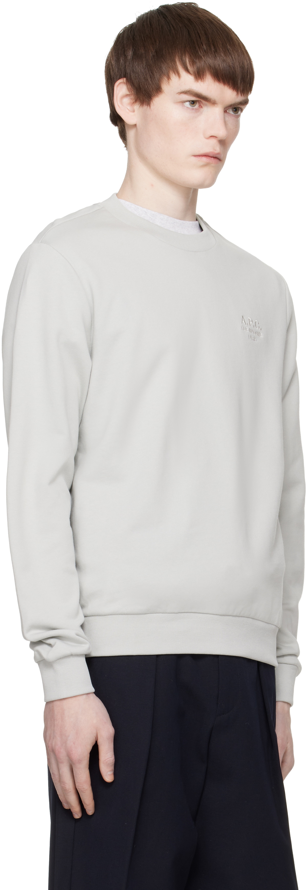 A.P.C. Gray Standard 'Rue Madame' Sweatshirt