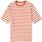 Wood Wood Men's Sami Stripe T-Shirt in Rust Stripes