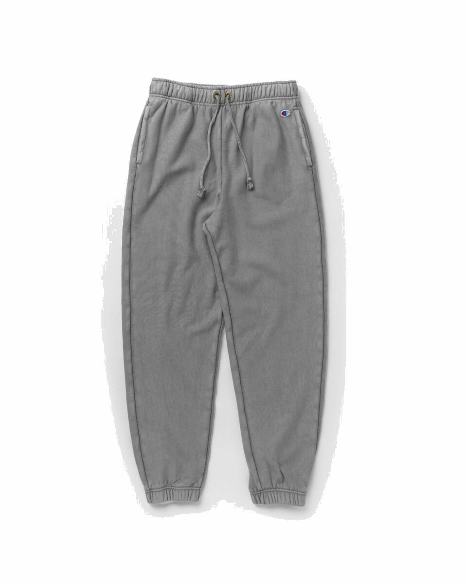 Photo: Champion Garment Dye Elastic Cuff Pants Grey - Mens - Sweatpants