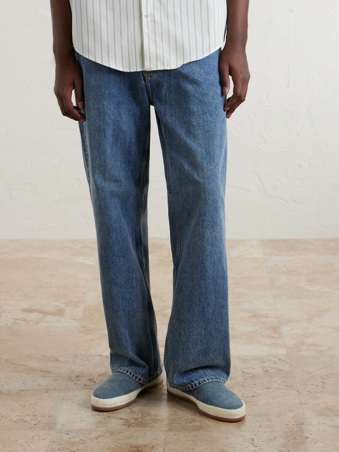 Mulo - Linen Espadrilles - Blue