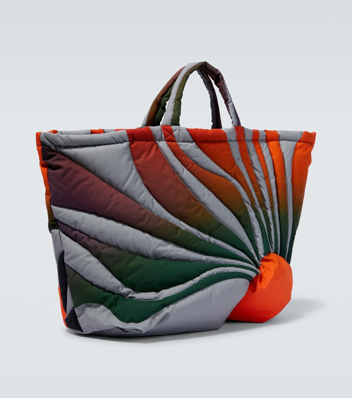 Printed padded tote bag in multicoloured - ERL
