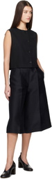 Loulou Studio Black Round Neck Vest