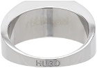 Hugo Silver & Black Signet Ring