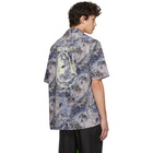 Rhude Blue Wolf Print Shirt