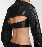 Coperni Cutout faux leather biker jacket