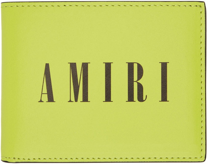 Photo: AMIRI Yellow Nappa Leather Wallet