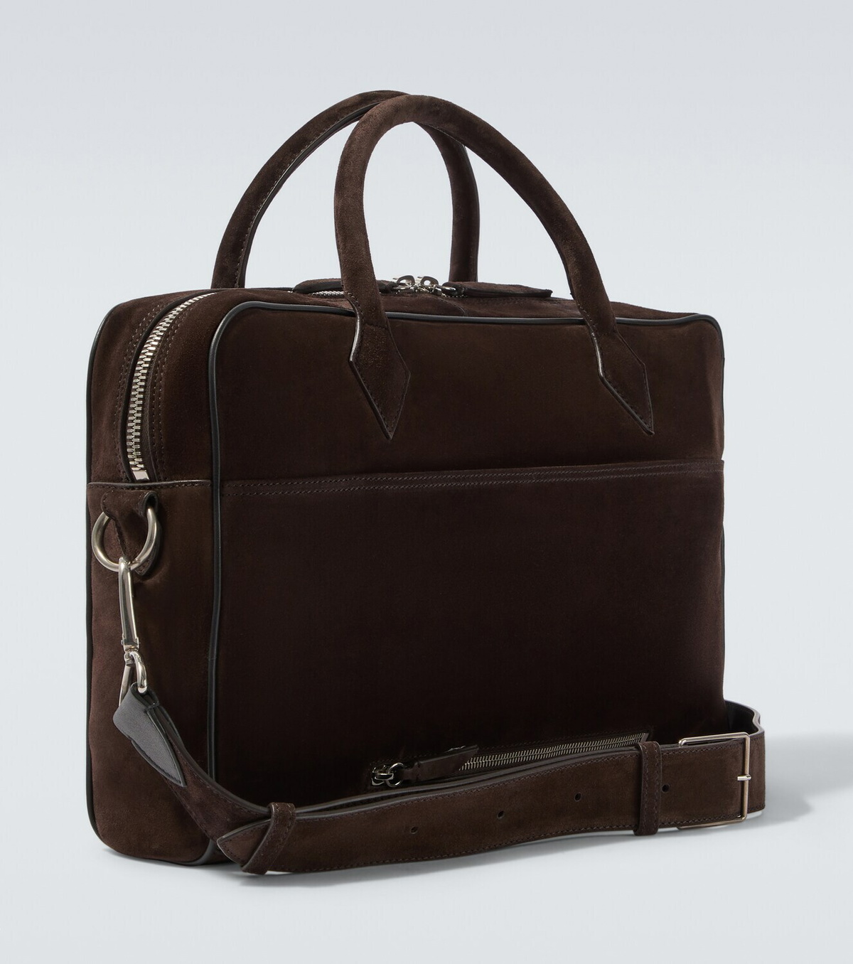 Métier Closer Slim suede briefcase