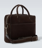 Métier Closer Slim suede briefcase