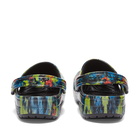 Crocs Classic Tie Dye Graphic Clog in Turq Tonic/Multi