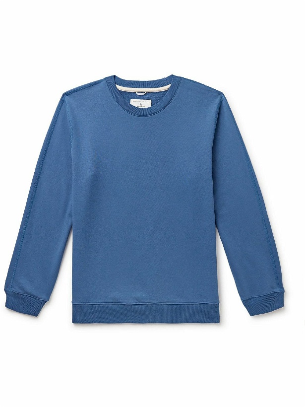 Photo: Reigning Champ - Cotton-Jersey Sweatshirt - Blue