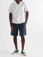 YMC - Jay Cotton-Blend Seersucker Drawstring Shorts - Blue