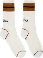 ZEGNA Three-Pack White Legacy Road Socks