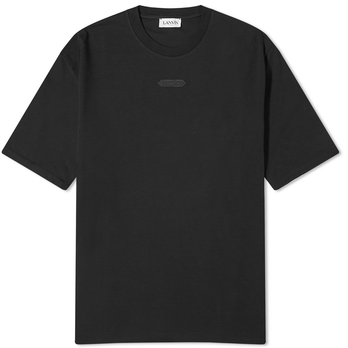 Photo: Lanvin Men's Loop Logo T-Shirt in Black