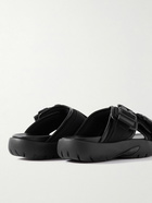 Bottega Veneta - Webbing-Trimmed Rubber Sandals - Black