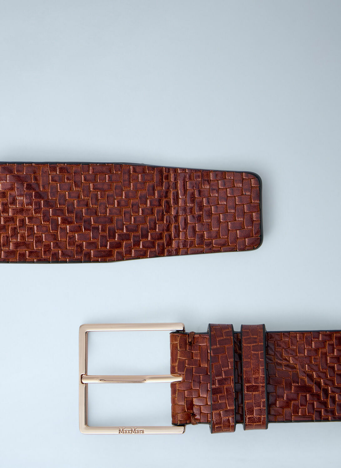 Max Mara Braided Leather Belt