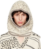 Bottega Veneta Beige Bouclé Knit Balaclava