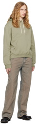 John Elliott Khaki Beach Hoodie