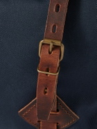 Bleu de Chauffe - Gaston Leather-Trimmed Cotton-Canvas Messenger Bag