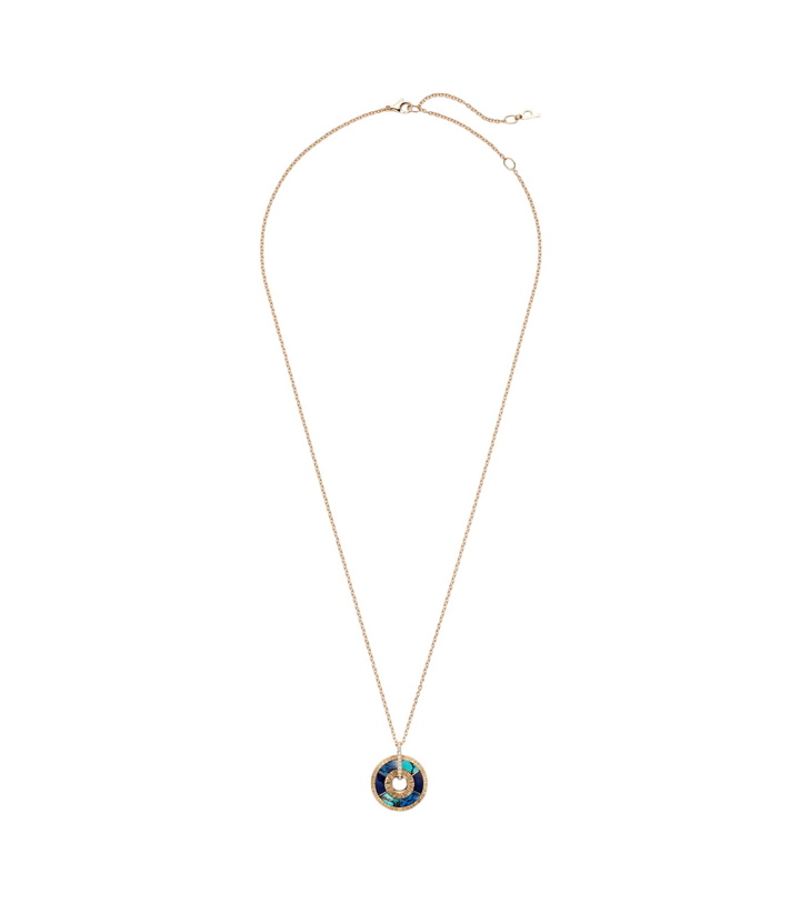 Photo: Piaget Possession Decor Palace 18kt rose gold pendant necklace with gemstones