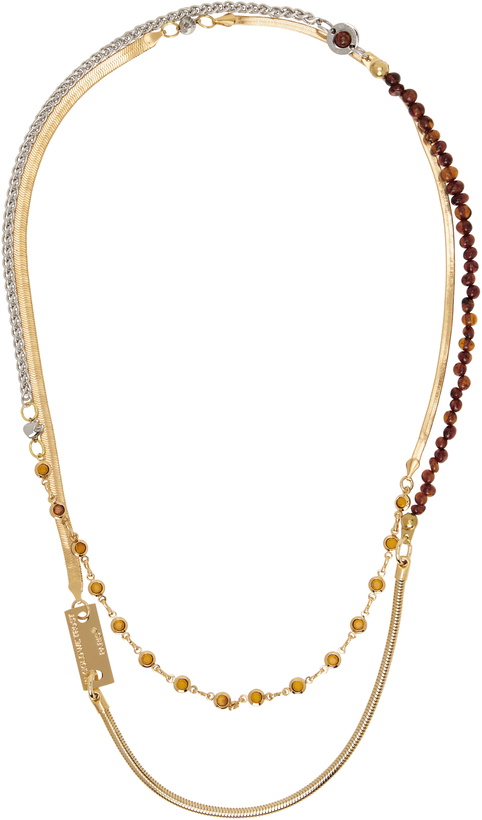 Photo: IN GOLD WE TRUST PARIS Gold & Silver Multiraw Necklace