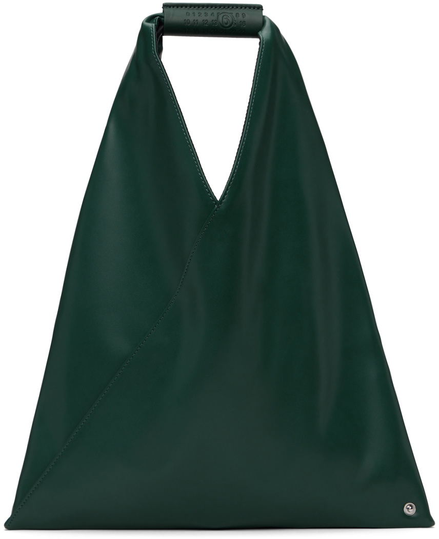 MM6 Maison Margiela Green Classic Small Tote MM6 Maison Margiela 