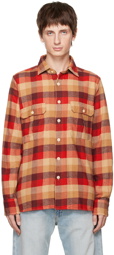 Drake's Red Madras Shirt