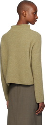 Filippa K Khaki Mika Yak Funnelneck Sweater