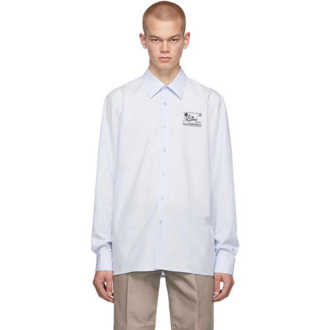 Photo: Raf Simons Blue Heroes and Losers Slim Fit Shirt