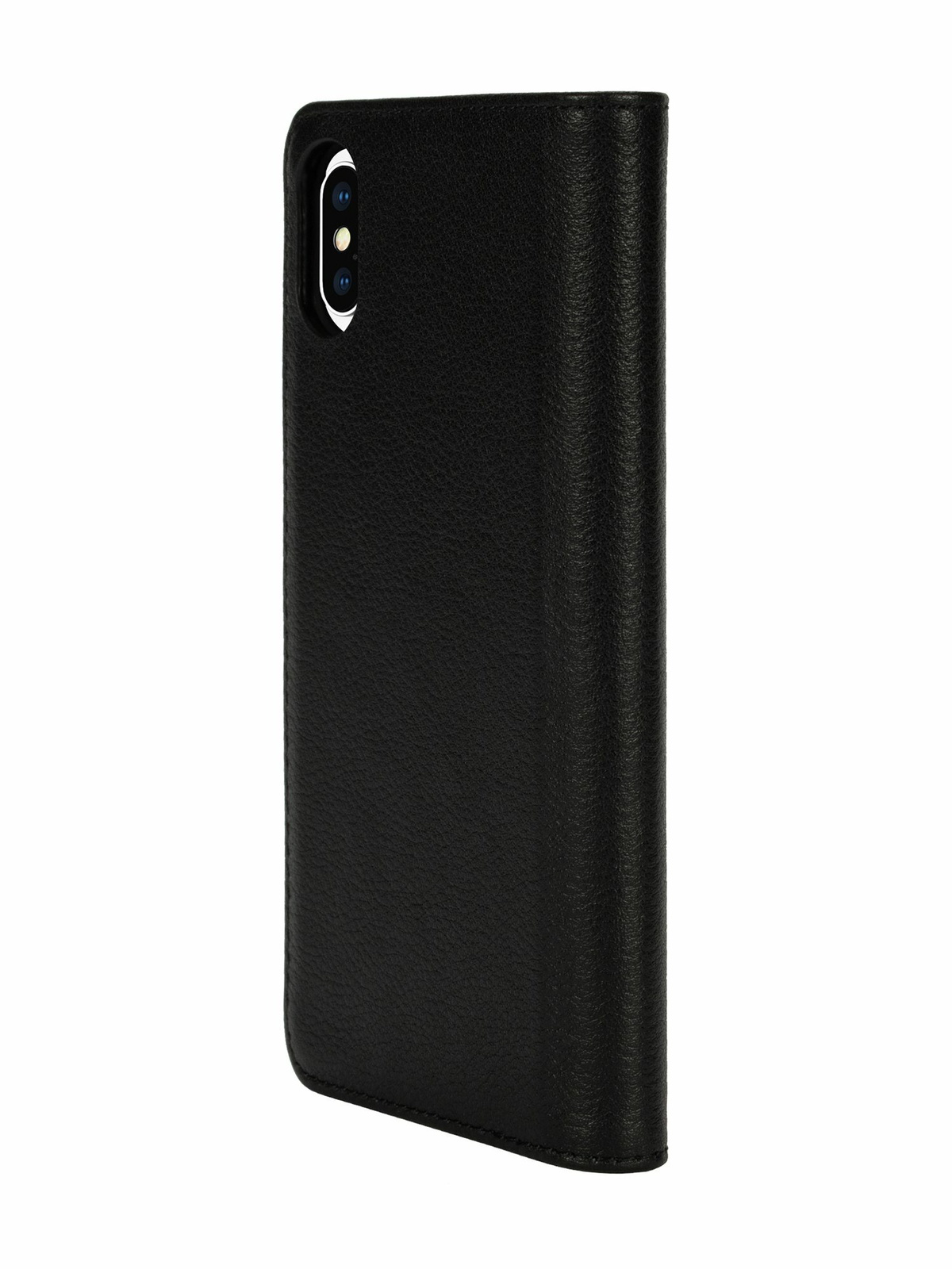 Diesel Black leather printed and debossed logo case, i Phone XS & X - Flip covers - Unisex - Black