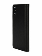 Diesel Black leather printed and debossed logo case, i Phone XS & X - Flip covers - Unisex - Black