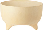 ferm LIVING Beige Evoke Pot Low Vase