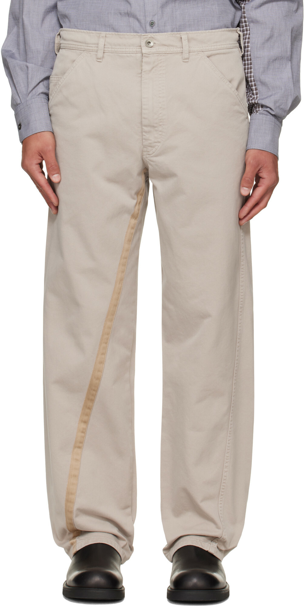 Maison Margiela Gray Cotton Trousers