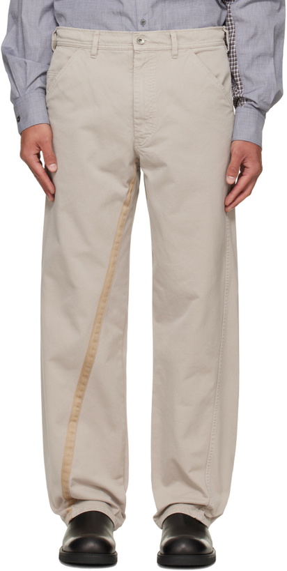 Photo: Maison Margiela Gray Cotton Trousers