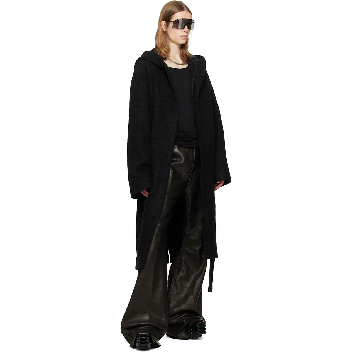 Rick Owens Black Tower Coat
