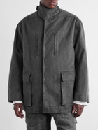 Rick Owens - Padded Washed Cotton-Canvas Coat - Gray