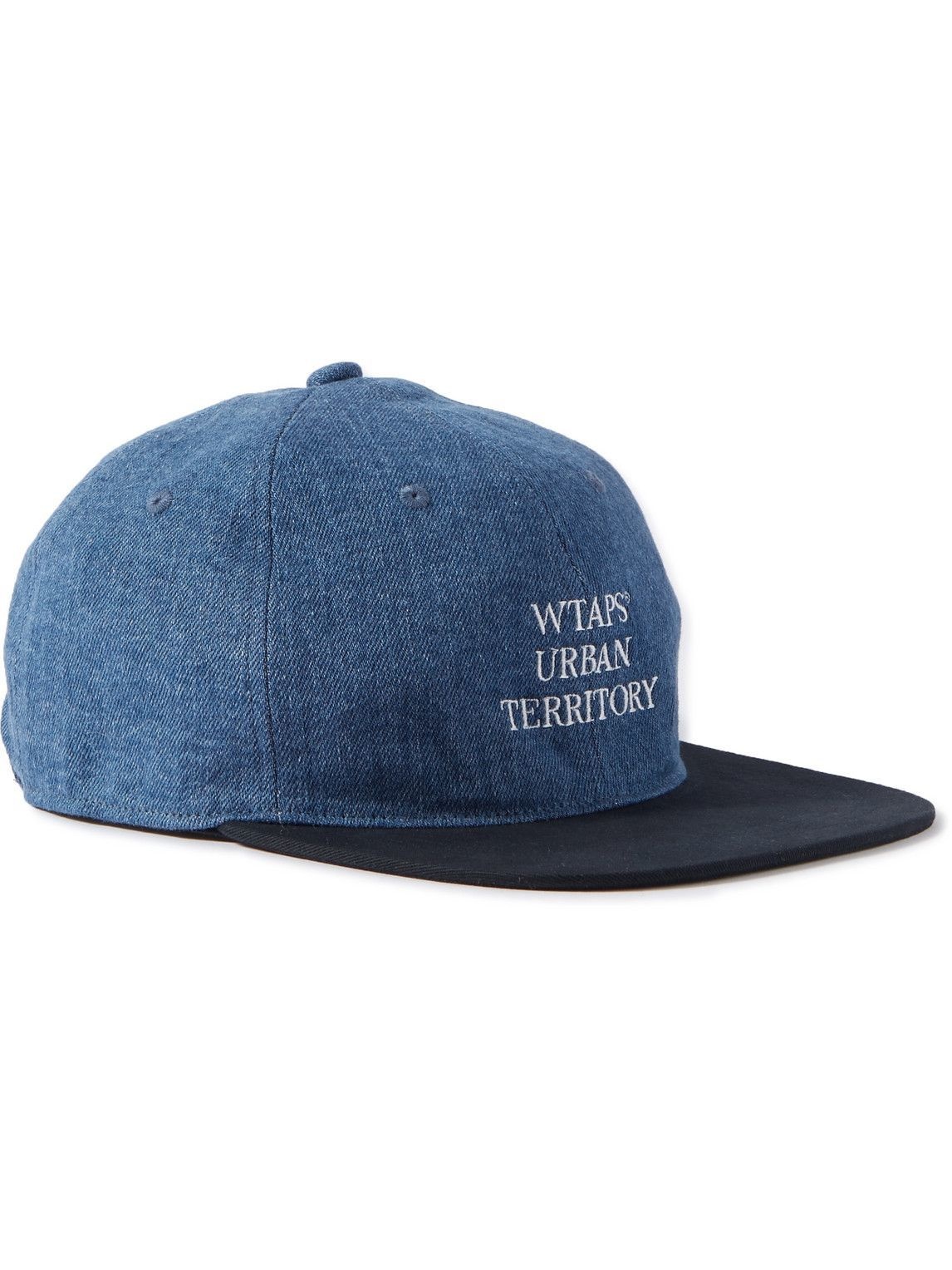 WTAPS - T-6H 02 Logo-Embroidered Denim and Cotton-Twill Baseball 