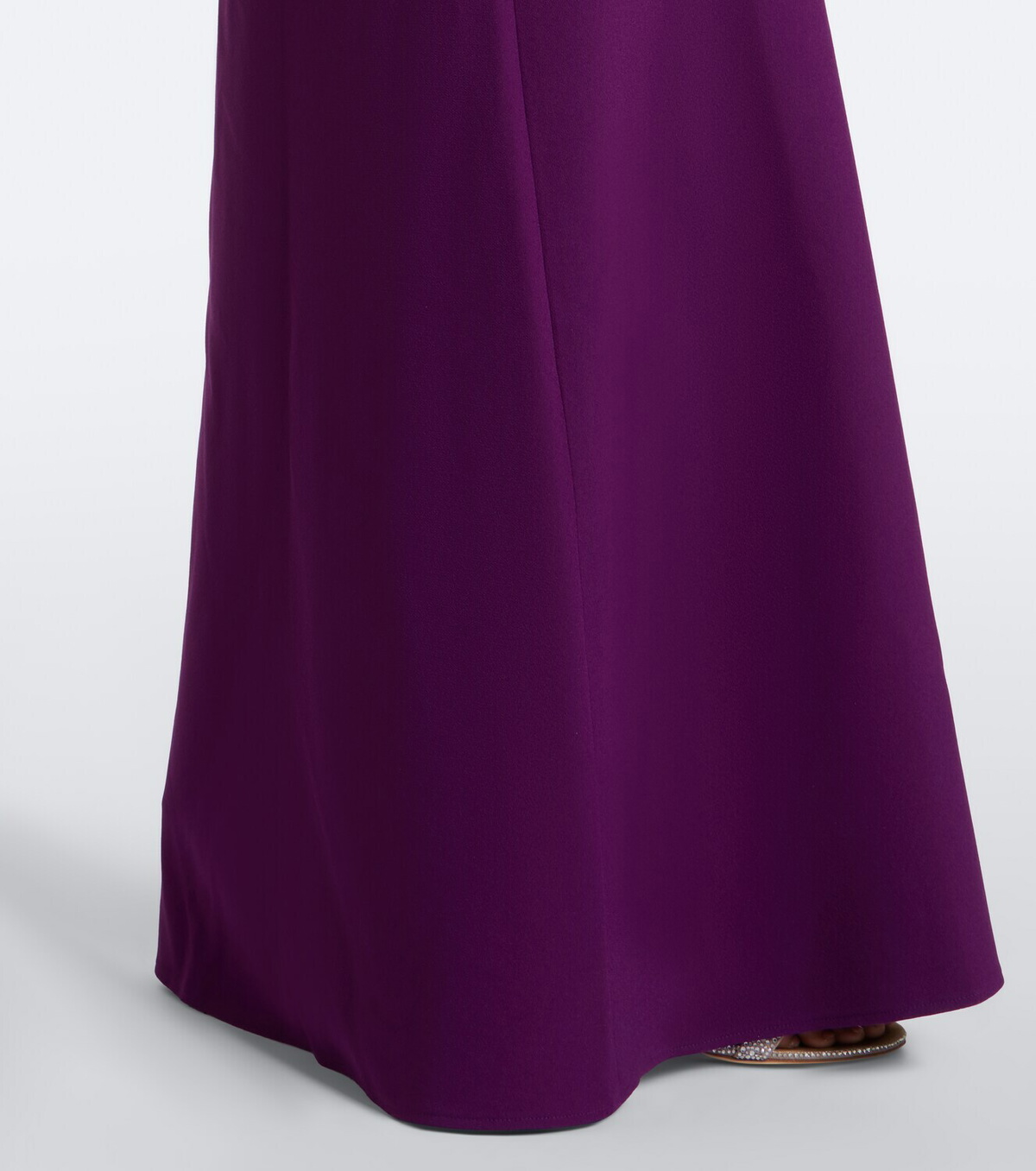 Safiyaa Belen crêpe belted gown